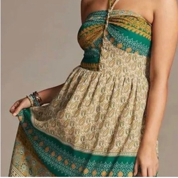 Anthropologie Tiny twist halter maxi dress - Picture 4 of 7